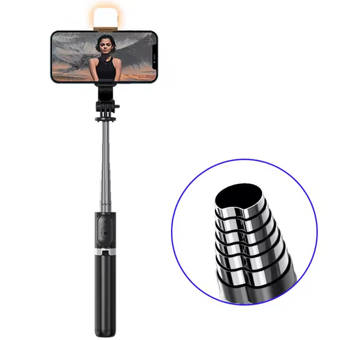 Trípode y selfie para móviles, control remoto Bluetooth, con rotación de 360